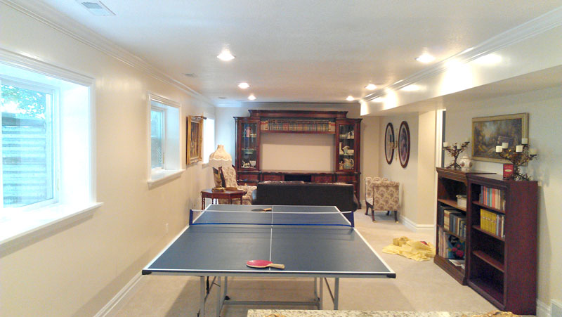 Holladay Utah Basement Finish- family room