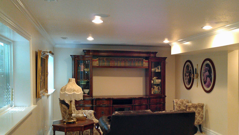 Holladay Utah Basement Finishing- entertainment center